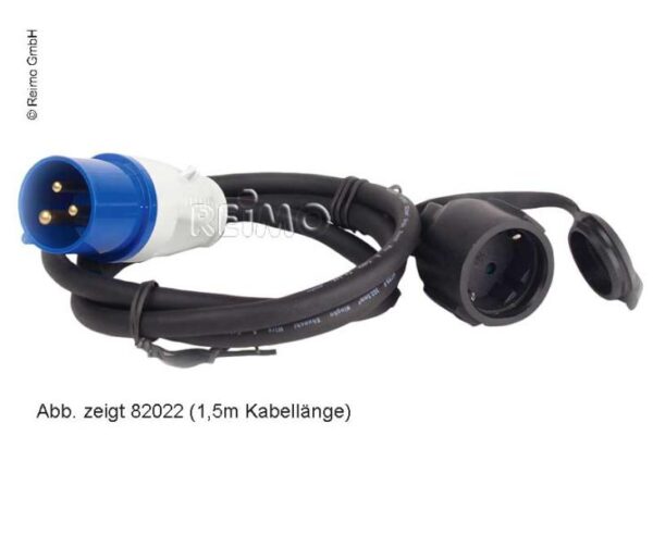 CEE-Adapterkabel: Schuko-Kupplung/CEE-Stecker 3x2,5mm 40cm lang