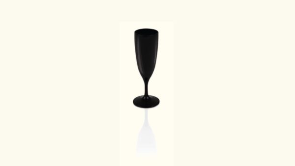 Champagnerglas schwarz - 2er-Set
