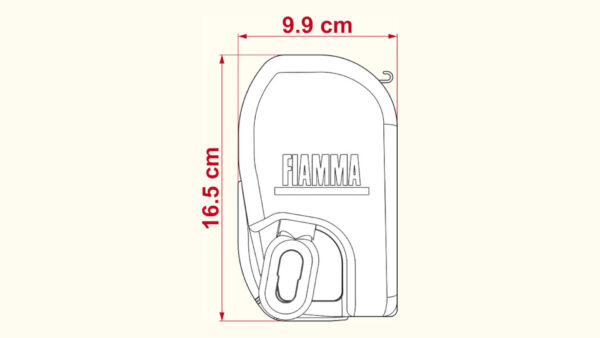 Fiamma F45 L Wandmarkise für große Wohnmobile (Breite 4,5 m)