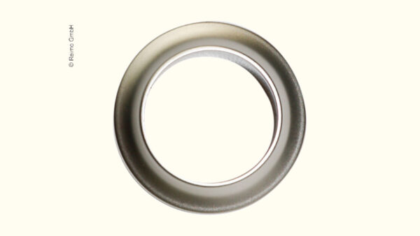 Rosette Silber - Push Lock für 15 mm Plattenstärke