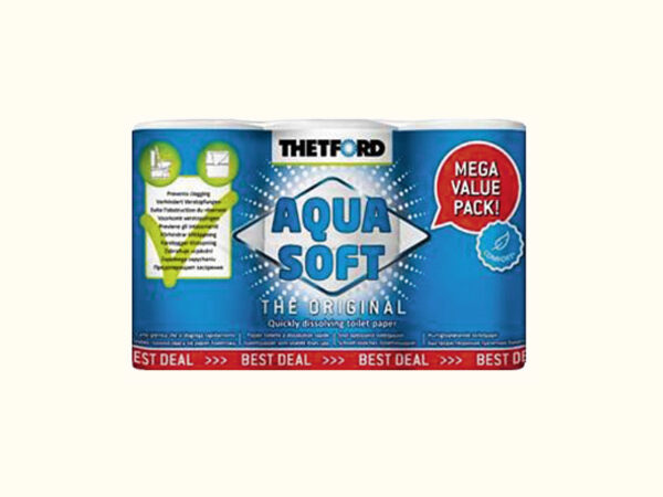 3x Toilettenpapier Aqua Soft Mega Pack (18 Rollen)