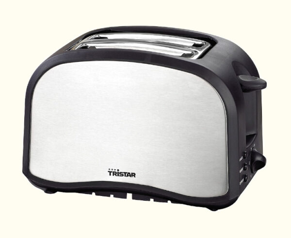 Toaster in schwarz mit Edelstahl 800 W